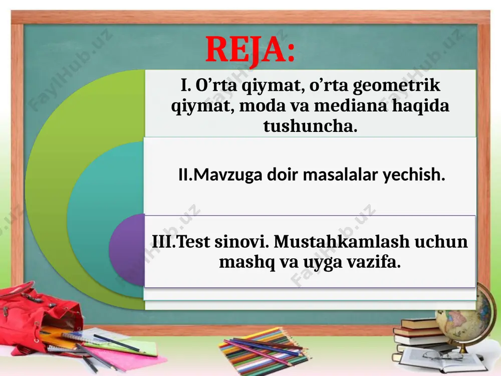 o’rta arifmetik va o’rta geometrik qiymatlar va ularga oid misollar - Page 3