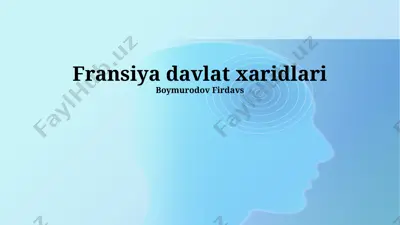 fransiya davlat xaridlari — PPTX