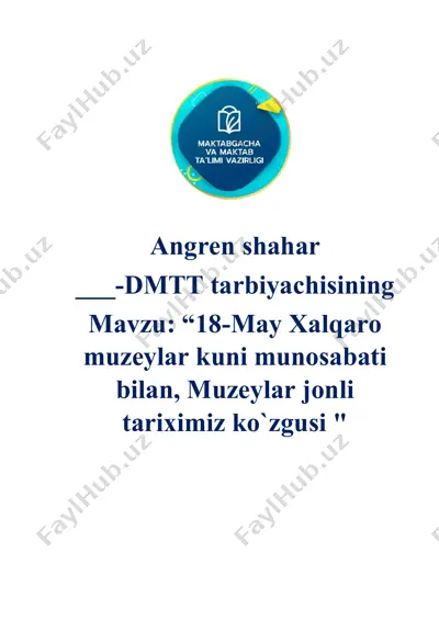muzeylar haqida maqola — DOCX