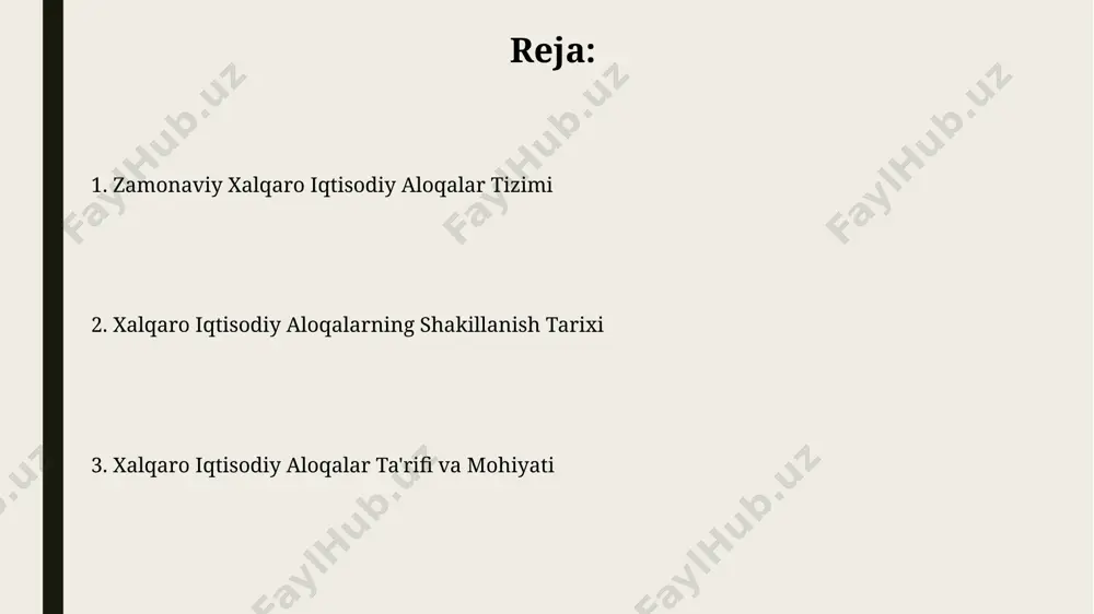 in harakatlanishini ta’minlashga qaratilgan koʻplab qonun hujjatlari mavjud. jahon savdosi tizimining rivojlanishi 1995 йилда жаҳон савдо ташкилоти (жст) ташкил этилиши билан халқаро савдо қоидаларини янада мустаҳкамлаш ва 164 аъзо-давлат ўртасидаги савдо низоларини ҳал этиш механизми яратилди. жаҳон савдосида хитойнинг тезкор ўсиши, 2001 йилда жстга қўшилиши орқали, глобал иқтисодиётга сезиларли таъсир кўрсатди ва миллиардлаб долларлик товар айланмасини шакллантирди. iqtisodiy integratsiya jarayonlari jahon savdo tashkilotiga (jst) a'zo bo'lgan 164 dan ortiq davlatning iqtisodiy integratsiya jarayonlariga qarashlari turlicha bo'lib, ba'zi mamlakatlar to'liq integratsiyani qo'llab-quvvatlasa, boshqalari milliy manfaatlarni himoya qilishga urg'u berishadi. evroosiyo iqtisodiy hamjamiyati (eaqh) kabi tuzilmalar 50 dan ortiq mamlakatni birlashtirib, bojxona to'lovlarini pasaytirish va investitsiyalarni o'zaro jalb qilish orqali iqtisodiy integratsiyani rivojlantirishga harakat qilmoqda. kelajakdagi xalqaro iqtisodiy munosabatlar istiqbollari jahon savdo tashkiloti (jst)ning 164 a’zo davlati orasida 2030-yilga borib, raqamli iqtisodiyotning ulushi 70% ga yetishi va xususan, osiyo-tinch okeani mintaqasida elektron tijoratning tez rivojlanishi kutilmoqda. afrika qit’asida, 2040-yilga kelib, 50 dan …
