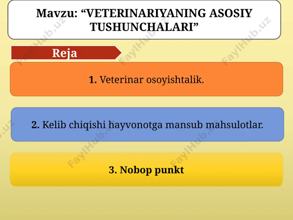 shni tashkil etish; mahalla fuqarolar yig‘inlarida soha mutaxassislari bilan birgalikda aholiga veterinariya xizmatidan foydalanish, hayvonlarni yuqumli kasalliklarga qarshi emlash hamda kasalliklarni oldini olish bo‘yicha tushuntirish va targ‘ibot ishlarini olib borish vazifasi etib belgilangan. o‘zbekiston respublikasi xududida hayvonlarning o‘ta xavfli yuqumli kasalliklarining kelib chiqishini oldini olishga qaratilgan tadbirlar ustidan nazoratni yanada kuchaytirish hamda epizootik barqarorlikni ta’minlash, hayvonlarning o‘ta xavfli yuqumli kasalliklarini boshqa davlatlardan kirib kelishi va tarqalishini oldini olish maqsadida har yili epizootiyaga qarshi kurashish chora-tadbirlari ishlab chiqilib, yil boshidan hayvonlarni emlash, diagnostika va monitoring tadbirlari hamda axoli orasida tushuntirish-tashviqot ishlari belgilab olinib, yil davomida amalga oshiriladi. mamlakatimizda hayvonlarning o‘ta xavfli yuqumli kasalliklariga qarshi mustahkam himoya tizimi yaratilgan bo‘lib, shirkat va fermer xo‘jaliklari, aholi qaramog‘idagi chorva mollari muntazam klinik ko‘rikdan o‘tkaziladi va belgilangan profilaktik tadbirlar o‘z muddatida amalga oshiriladi. xususan, qirqim mavsumiga tayyorgarlik ko‘rish, ektoparazitlarga qarshi ishlov berish hamda kasalliklarning oldini olish maqsadida dezinseksiya va cho‘miltirish vositalari hamda hayvonlarni yuqumli kasalliklarga …