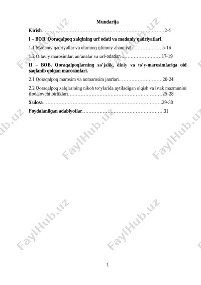 qoraqalpoq xalqining to'y marosimi — PDF