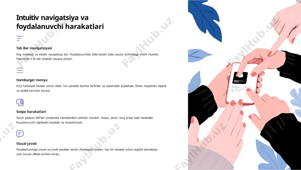 mobil ilova interfeysini yaratish: foydalanuvchi tajribasining sifati - Page 5