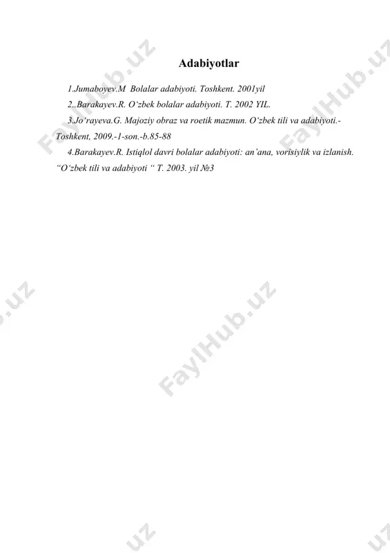 hozirgi аdаbiy jаrаyon vа bolаlаr аdаbiyoti - Page 3