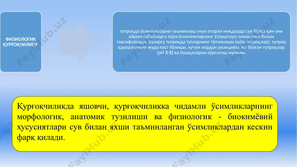 suving etishmasligi va o'simliklar - Page 4