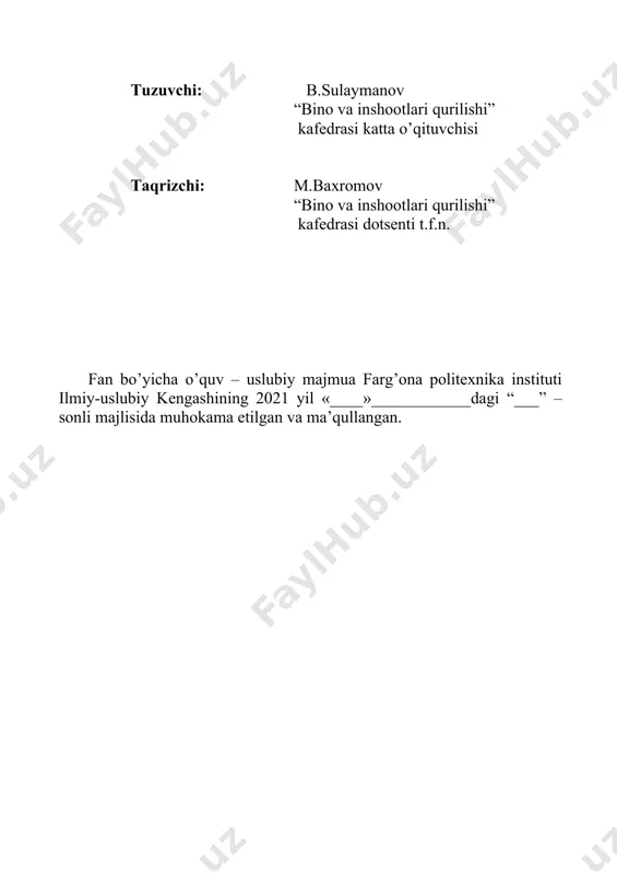 ootlar ustunlar, bostirmalar, kichik-kichik ko’priklar qurishda ishlatilgan. quldorlik va feodal jamiyatlarda g’isht-toshlardan me’morchilikning ko’plab yodgorliklari gumbaz bilan qoplangan saroylar, madrasalar, machitlar, ibodatxonalar qurilganini bilamiz. o’tgan davrda armotoshli konstruktsiyalar paydo bo’ldi va ularni ishlatish sohasi kengaydi. po’lat elementlar bilan armaturalangan g’isht-tosh konstruktsiyalar-quvurlar, turli buyumlar, ko’priklar va boshqa shu kabilar qurilishda ishlatila boshlandi. bizning davrimizda devorlar, ustunlar, tirgak devorlarni tiklashda g’isht-tosh konstruktsiyalardan foydalanilmoqda. yog’och konstruktsiyalarning qurilishda keng yoyilishi g’isht-tosh konstruktsiyalar bilan qadamba-qadam bordi. birinchi yog’och ko’priklar bizning eramizgacha bo’lgan davrlarda qurilgan. qurilish konstruktsiyalari uchun metall birinchi bor xii asrda alohida detallar (tortqichlar, mahkamlagichlar va h.) tarzida ishlatilgan. temirbeton konstruktsiyalar xix asrning o’rtalarida paydo bo’ldi, o’sha asrning oxiridayoq temirbetondan tayyorlangan qobirg’ali orayopmalar, birinchi ko’priklar, quvurlar qurildi. qurilish konstruktsiyalari ularga qo’yiladigan funktsionalь, texnik, iqtisodiy, estetik va boshqa talablarni hisobga olgan holda loyihalanadi. funktsionalь talablarga ko’ra har bir konstruktsiya qanday maqsadga mo’ljallangan bo’lsa, shunga mos bo’lishi hamda bino yoki inshootda bajarilayotgan texnologik jarayonlarning qulay va …