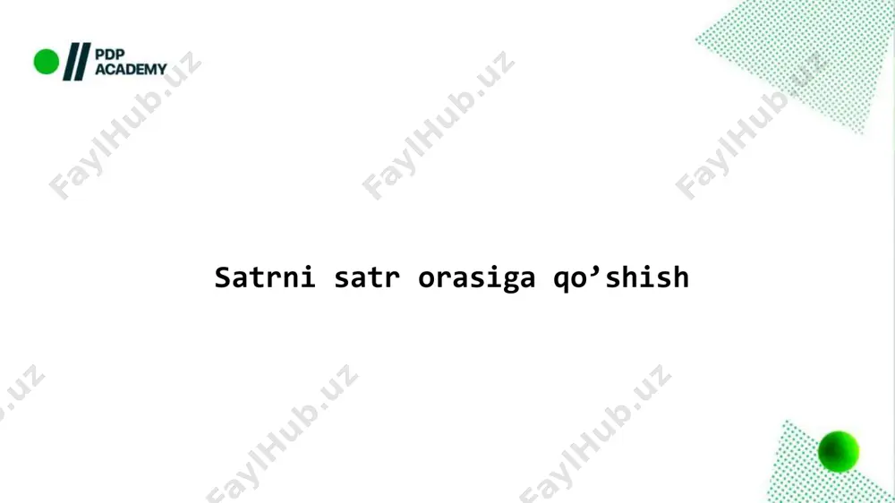 satrlar bilan ishlash - Page 4
