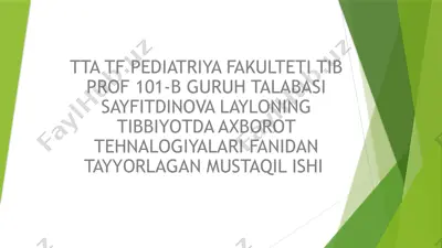 algoritmik masalalarni tuzish va dasturlash — PPTX