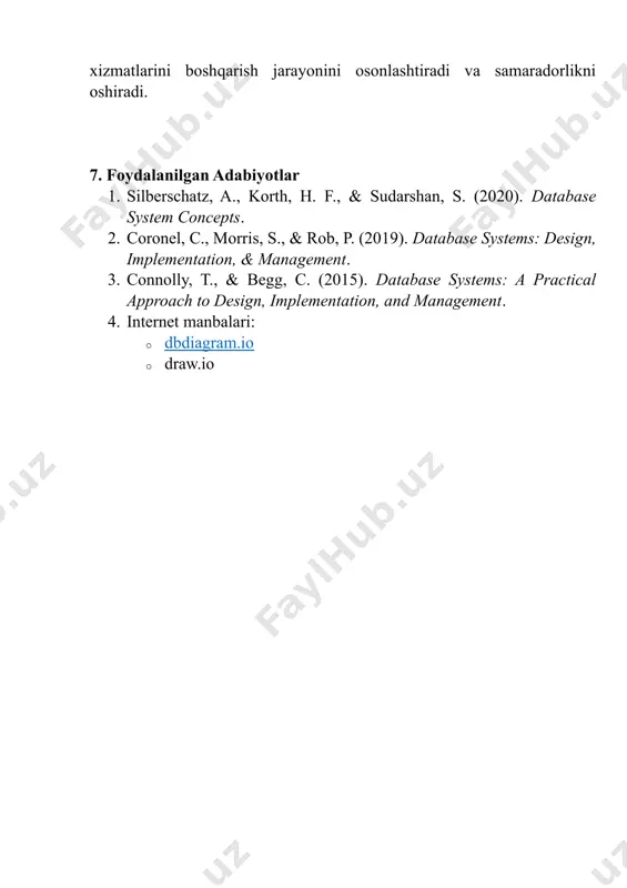 ma’lumotlar bazasini loyihalash - Page 5