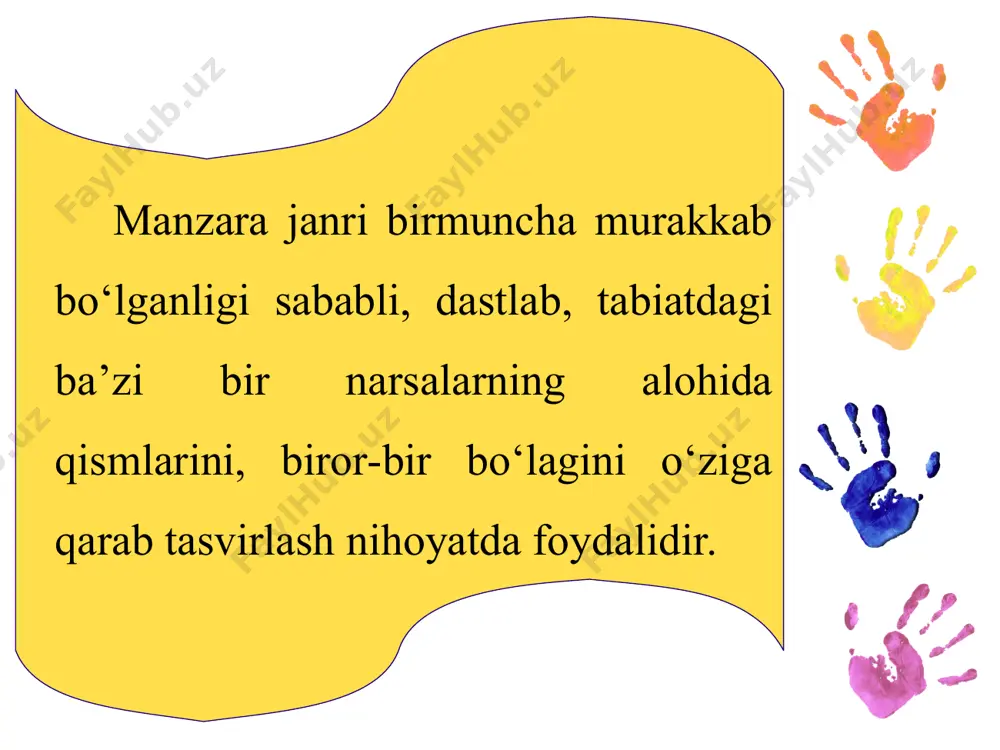 xotirjam, o‘ychan holatlarni ifodalovchi manzarani tasvirlash 5 - sinf - Page 4