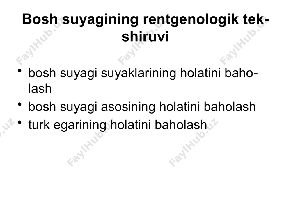 . diffuziyali tasvirlar (dwi) - birinchi bir necha soat ichida insultni tashxislash uchun sezgirroq, zararlangan hudud giperintensiv signal beradi. mr angiografiya - tomirning tiqilib qolishi yoki ta'sirlangan tomirda qon oqimining pasayishi aniqlanadi. gemorragik insult (miya qon ketishi) tomir (odatda arteriya) yorilib, miyaga qon oqib tushganda paydo bo'ladi ko'pincha gemorragik insult arterial gipertenziya, ateroskleroz va anevrizmalar bilan bog'liq. qon tomirlarining kamdan-kam sabablari travma, shishishni o'z ichiga oladi kompyuter tomografiyasi. gemorragik insult kt intraserebral qon ketishini tashxislashda tanlov usuli hisoblanadi birinchi soatlardan 4-7 kungacha kt da giperdens zona aniqlanadi, u 1-4 xaftada izodensga aylanadi, keyin 2 haftadan keyin gipodenziyaga aylanadi. magnit-rezonans tomografiya gemorragik insult birinchi 24-72 soat ichida - t1vi bo'yicha - past intensiv - t2vi bo'yicha - gipointensiv signal 4-7 kun davomida - t1vi bo'yicha - giperintensiv - t2vi bo'yicha - gipointensiv signal 1-4 haftada - t1vi bo'yicha - giperintensiv - t2vi bo'yicha - giperintensiv signal 2 haftadan so `ng - …