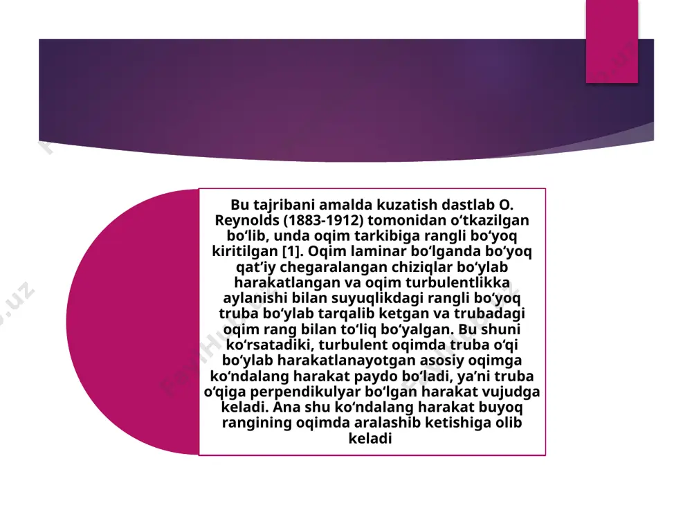 real suyuqliklarning harakati va turbulentlik - Page 5