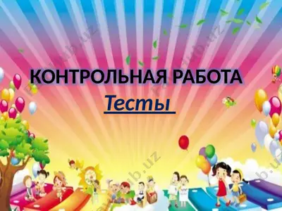 контрольная работа — PPTX