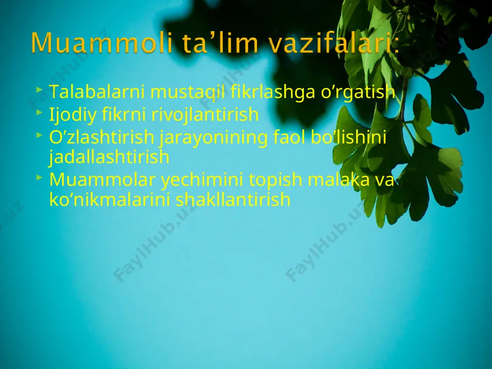 muammoli ta’lim texnologiyasi - Page 3