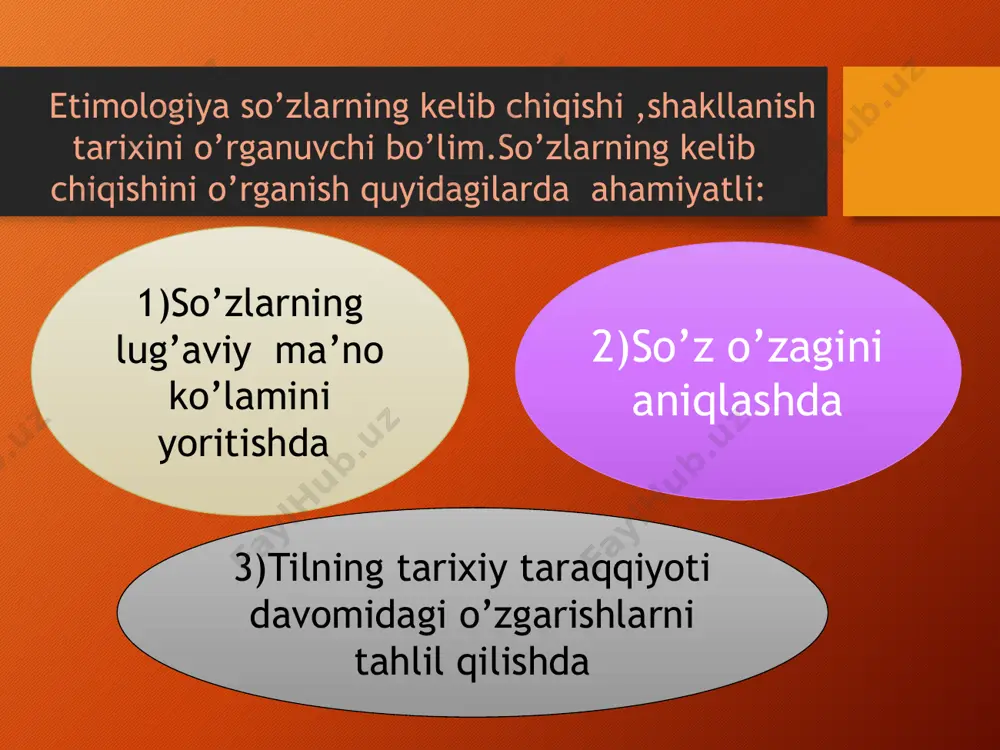 qida hech qanday ma’lumot berib o’tmaydi.professor a.k.borovkov ham “bitik”leksemasining “yozuv,xat”ma’nolarida kelishini va uni uyg’urcha arxaik so’z sifatida izohlaydi.demak,bitik –bitig termini etimologiyasi haqida turlicha qarashlar mavjud.ko’rib o’tilganidek, etimologik tahlillar murakkab bo’lishi bilan birga aniqlikni ham talab etadi. e`tiboringiz uchun rahmat image2.png image3.png image4.jpg image1.png