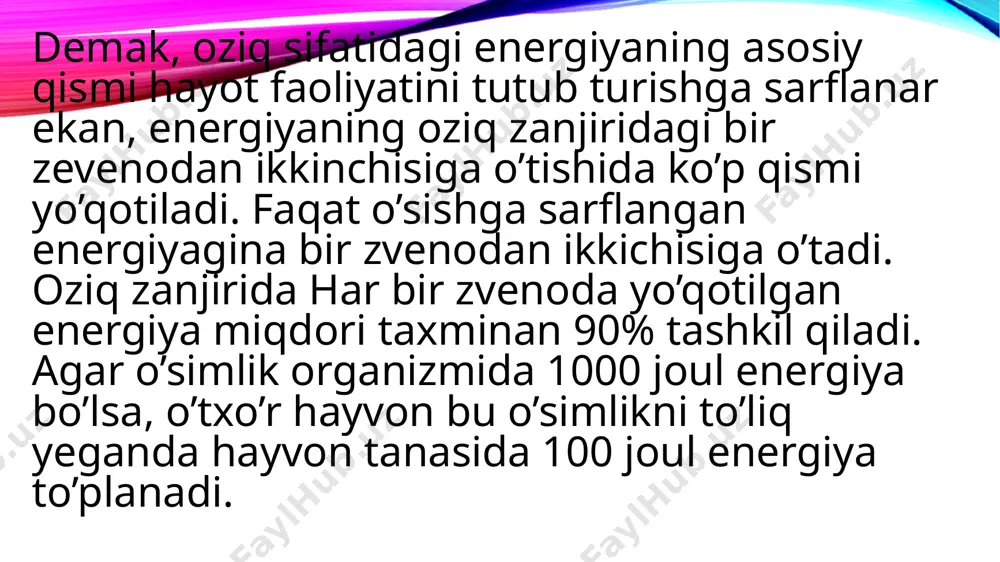 ekosistemada modda va energiya oqimi - Page 4