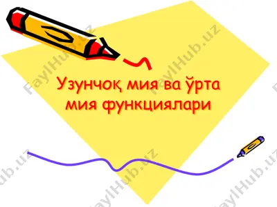 узунчоқ мия ва ўрта мия функциялари — PPTX