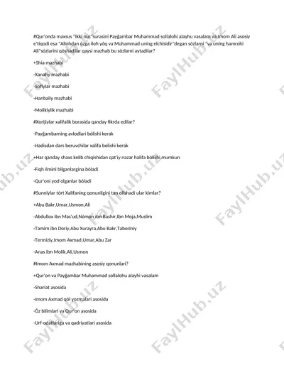 shari'at nazorati — DOCX
