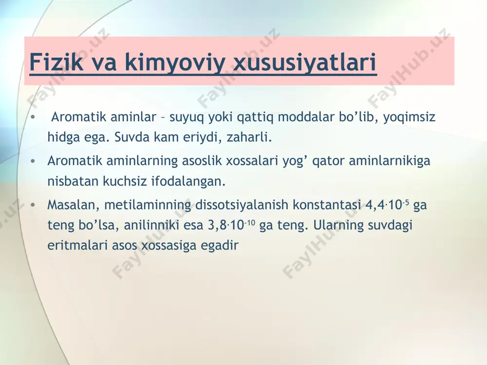 aromatik aminobirikmalar - Page 3