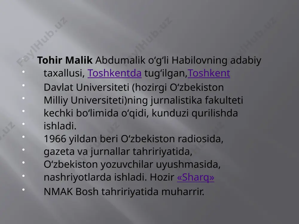 тохир маликнинг хаёти ва ижоди - Page 5
