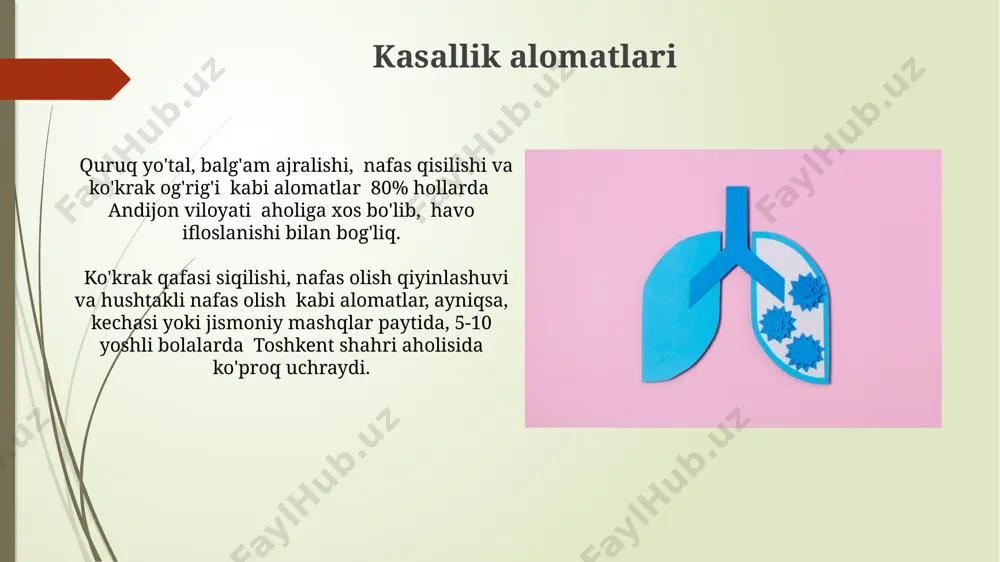 bronxial astma haqida taqdimot - Page 4