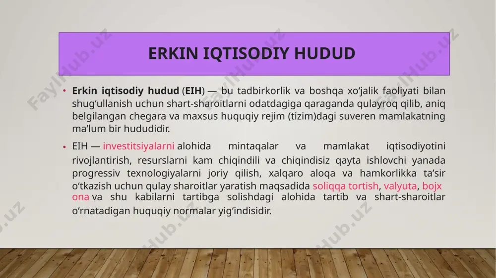 », «zomin-farm», «kosonsoy-farm», «sirdaryo-farm», «boysun-farm», «bo‘stonliq-farm» va «parkent-farm» erkin iqtisodiy zonalarini tashkil etish to‘g‘risida» 2017 yil 3 maydagi pf-5032-son farmoni bilan farmatsevtikaga ixtisoslashgan va sohani rivojlantirishga qaratilgan 7 ta erkin iqtisodiy zonalar tashkil etildi. umuman 2016 yildan buyon erkin iqtisodiy zonalar faoliyatiga doir 10 dan farmon va qarorlar qabul qilindi. shuningdek, tumanlarni ham kompleks iqtisodiy rivojlantirish maqsadida bugungi kunga qadar 348 ta kichik sanoat zonasi tashkil etilib, o‘z faoliyatini davom ettirmoqda. natijada erkin iqtisodiy zonalarda umumiy qiymati 2,6 milliard dollarlik 453 ta loyiha amalga oshirilishi natijasida 36 mingga yaqin ish o‘rni yaratilgan. kichik sanoat zonalarida esa 5 trillion so‘mlik 1 ming 497 ta loyiha ishga tushirilib, 36 mingdan ziyod kishining bandligi ta’minlangan 2016 yil 2 dekabr oyida turizm sohasini har tomonlama rivojlantirishga mas’ul o‘zbekiston respublikasi turizmni rivojlantirish davlat qo‘mitasi tashkil etildi. turizm industriyasi mehmonxona biznesini qo‘llab-quvvatlashga qaratilgan chora-tadbirlar amalga oshirildi. respublikada turizm va sport sohalarini yanada rivojlantirish, aholini jismoniy tarbiya …