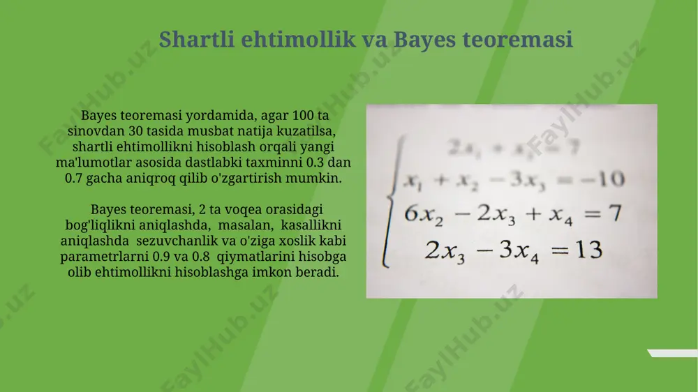 o‘lchash natijalarining ehtimolliklarini hisoblashning umumiy metodi - Page 4