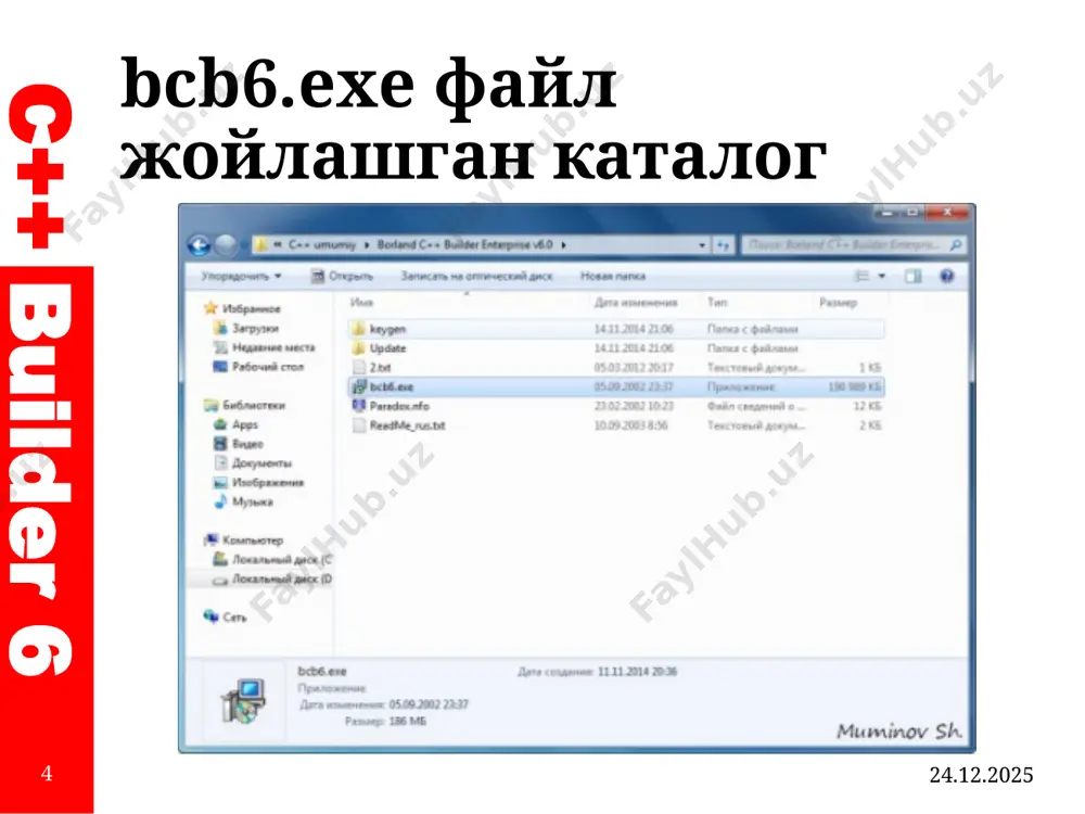 c++ builder interfeysi va asosiy menyulari - Page 4