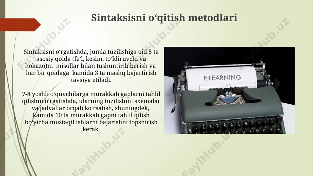 sintaksis haqida tushuncha va boshlangich ta'limda sintaksis oʻqitish metodi - Page 5