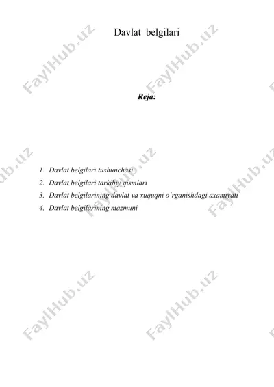 davlat belgilari — DOC