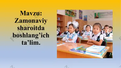 boshlang'ich ta'lim — PPTX