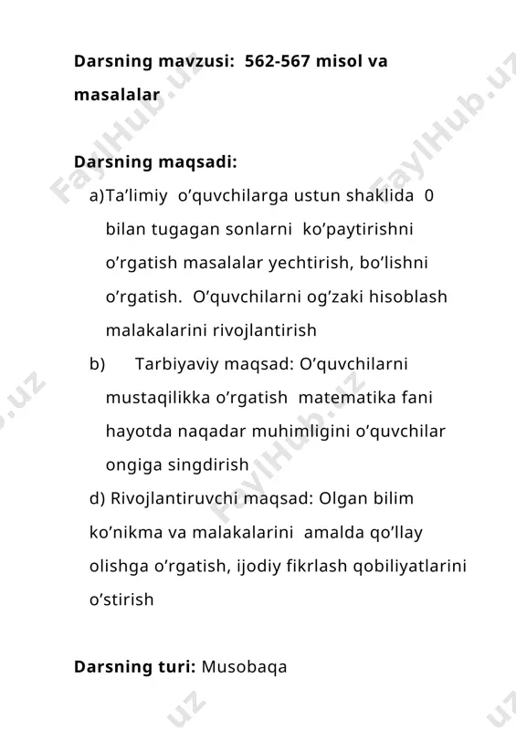’tgan mavzuni xulosalash. o’tgan mavzular bo’yicha har bir guruhlar o’quvchisi savollar beradi. 1. to’rtburchakni perimetrini qanday topamiz. 2. ming bu qanday son 3. nollarni qo’shib borish tartibi haqida nimalar bilamiz? 4. shaklni yuzini qanday topamiz? 5. arifmetik amallar haqida nimalarni bilamiz? 6. kattaliklar ustida amallar qanday bajariladi? 7. o’nlik sanoq sistemasi haqida nimalarni bilamiz? daftarni terib olib daftarni tarqatamiz. daftarga 2 baho olgan o’quvchilar uchun shoir po’lat mo’minning 2 baho she’rini 1 o’quvchi yoddan aytib beradi. grip degan kasallik bilintirmay yuqarkan yaqin kelsa kim unga bir zarb bilan yiqitarkan 2 baho ham grip tezda tarqar barchaga sinfga asta kirib grip kabi 2 ham kuchsizlarni izlaydi ba’zi bir xil dangasa yuqqanini sezmaydi o’tiradi 2 do’st eng oxirgi partada 2 oldi bittasi eng birinchi martaba nega 2 olganini do’stni parvo etmadi bu qoloqlik virusi ko’p uzoqqa yetmadi ertasiga kasallik yuqdi qoldi do’stiga tarqayverdi ikkilar ikkilarning ustiga 2 bilan og’ridi qarang sal kam …