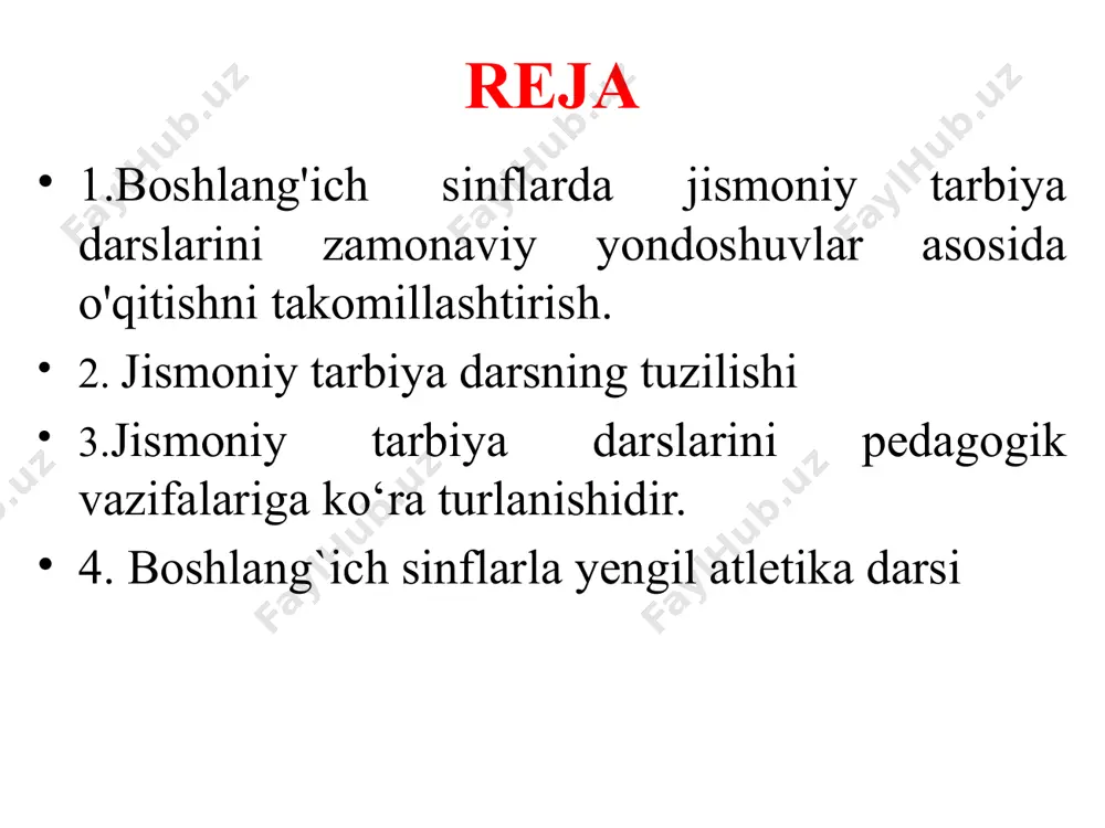 biri bilan bog'lay oladi; - mashqlarni bajarishda jismoniy sifatlarga (chaqqonlik, kuchlilik, tezkorlik, egiluvchanlik, chidamlilik va koordinatsiyaga) ega bo‘ladi; - mantiqiy o‘yinlarni (shaxmat, shashka va boshqalarni) o‘ynay oladi. - jismoniy mashqlarni bajarishda shikastlanishning oldini olish qoidalariga amal qila oladi; - jismoniy mashqlarni bajarishdan oldin va keyin yurak urish me'yorini aniqlay oladi; - jismoniy mashqlarni bajarish jarayonida texnika xavfsizligi qoidalariga amal qila oladi. [1] darslarni o‘tkazishda o‘quvchilarning yoshi, jinsi va jismoniy tayyorgarligini hisobga olib, mashg‘ulotlarni tashkil etish va o‘tkazish maqsadga muvofiqdir. boshlang‘ich sinf o‘quvchilariga jismoniy tarbiya darslari qat'iy kun tartibi bo‘yicha xaftada 2 marotaba 45 daqiqadan tashkil etiladi va o‘tkaziladi. o‘quvchilar fan dasturda ko‘zda tutilgan bilim, ko‘nikma va malakalarni egallashi hamda ularni takomillashtirishdan iboratdir. pedagogikada bilim, ko‘nikma, malaka va kompetentsiyaga quyidagicha ta'rif berildi. bilim – o‘rganilgan ma'lumotlarni eslab qolish va qayta tushuntirib berish. ko‘nikma – o‘rganilgan bilimlarni tanish vaziyatlarda qo‘llay olish. malaka – o‘rganilgan bilim va shakllangan ko‘nikmalarni notanish vaziyatlarda qo‘llay olish …