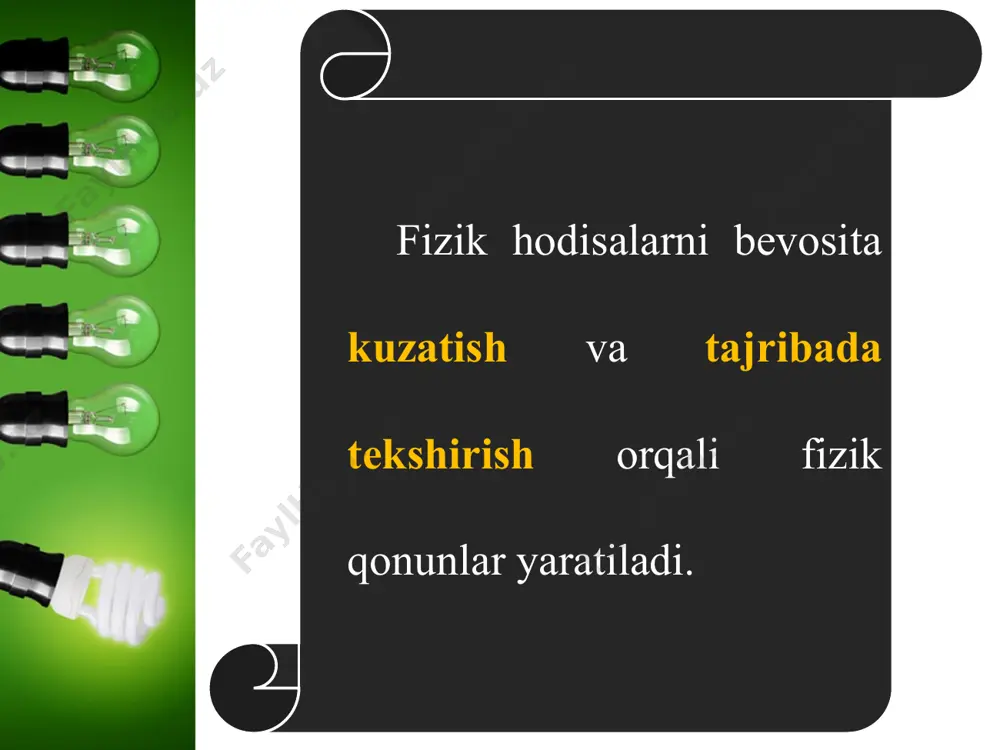 fizikada ishlatiladigan ayrim atamalar 6-sinf - Page 5