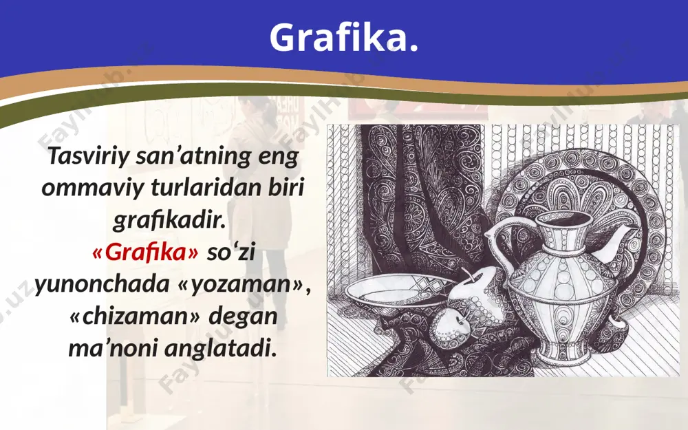 tasviriy san’atning turlari va janrlari. 4- sinf - Page 4
