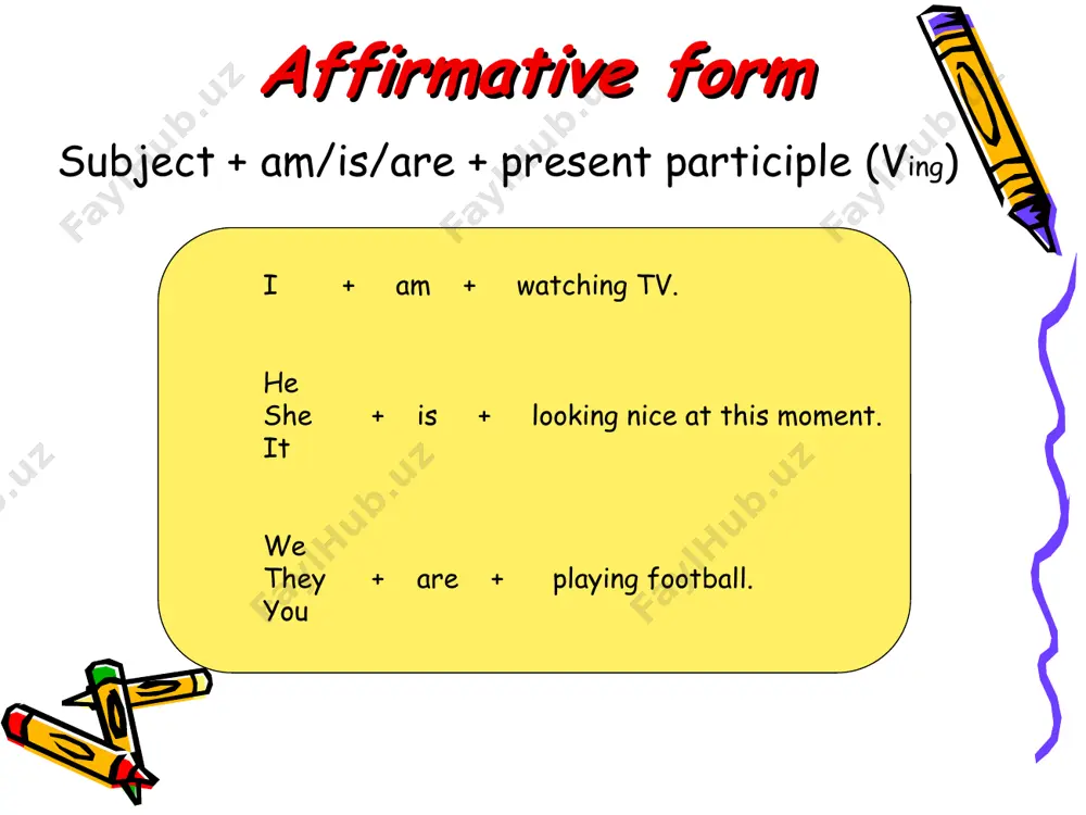 erbs cannot be used in continuous tenses. instead of using present continuous with these verbs, you must use simple present. examples: she is loving this chocolate ice cream. not correct she loves this chocolate ice cream. correct verbs that are not usually used in the continuous form senses / perception to feel* to hear to see* to smell to taste opinion to assume to believe to consider to doubt to feel (= to think) to find (= to consider) to suppose to think* mental states to forget to imagine to know to mean to notice to recognise to remember to understand emotions / desires to envy to fear to dislike to hate to hope to like to love to mind to prefer to regret to want to wish measurement to contain to cost to hold to measure to weigh others to look (=resemble) to seem to be (in most cases) …
