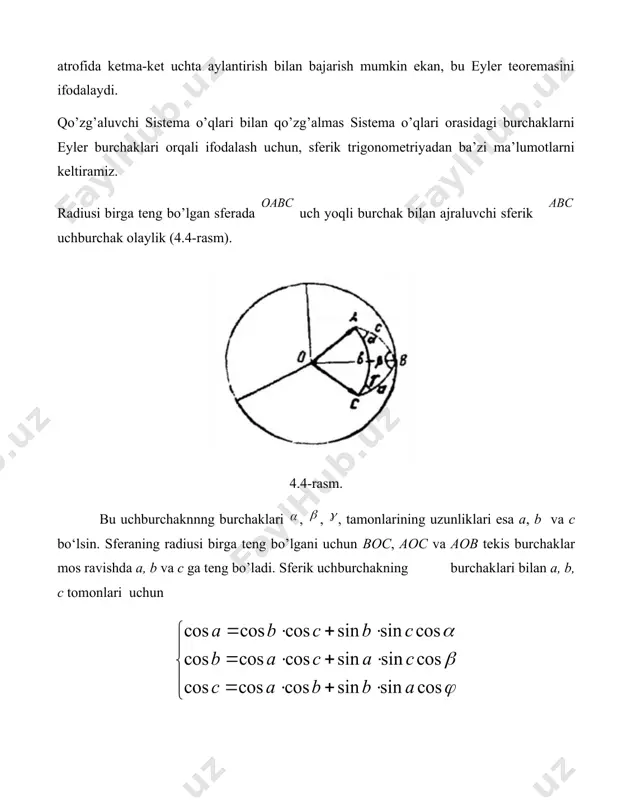 n image1.png oleobject35.bin oleobject36.bin oleobject37.bin oleobject38.bin oleobject39.bin oleobject40.bin image31.png oleobject41.bin oleobject42.bin oleobject43.bin oleobject2.bin oleobject44.bin image32.png oleobject45.bin image33.png oleobject46.bin image34.jpeg oleobject47.bin image35.png oleobject48.bin image36.png oleobject3.bin oleobject49.bin image37.png image38.jpeg image39.wmf image40.wmf image41.wmf oleobject50.bin image42.wmf oleobject51.bin image43.wmf i r j r k r cos()coscossinsincos() ii pq fjfj =+ - = rr coscossinsincos fjjfq =- n r cos()coscoscos(0.5)sin(0.5 )sincos ii p j q bfpjf ==+= - =- rr coscossinsincos fjjfq =+ o x 1 t 1 cos()coscos0.5cossinsincos(0.5 ) ik tpjj pq f ==+ - = r r sinsin jf o x o x o h 1 1 1 2 2 2 3 3 3 coscoscossinsincos, cossincossincoscos, cossinsin, cossincossincoscos, coscoscoscossinsin, coscossin, cossinsin, coscossin, coscos. a a fjjfq bfjjfq gjq ajffjq bjfqfj gjq jq bfq gq =- =- =× =-- =- =× =× =-× = a b g coscoscossinsincos coscoscossinsincos coscoscossinsincos abcbc bacac cabba a b j =×+× ì ï =×+× í ï =×+× î o …