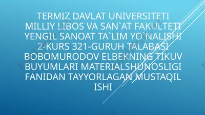 jun tuzilishi — PPTX