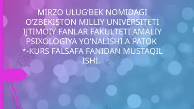 etikaning mohiyati va ahamiyati — PPTX