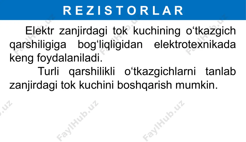 elektr rezistorlar, reostatlar, potentsiometrlar - Page 3