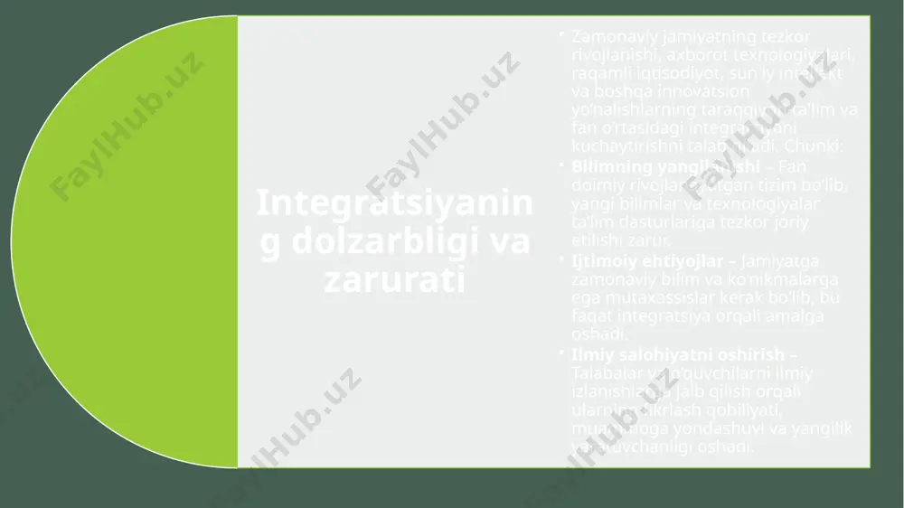 zamonaviy jamiytda ta'lim va fan integratsiyasining xususiyatlari - Page 5