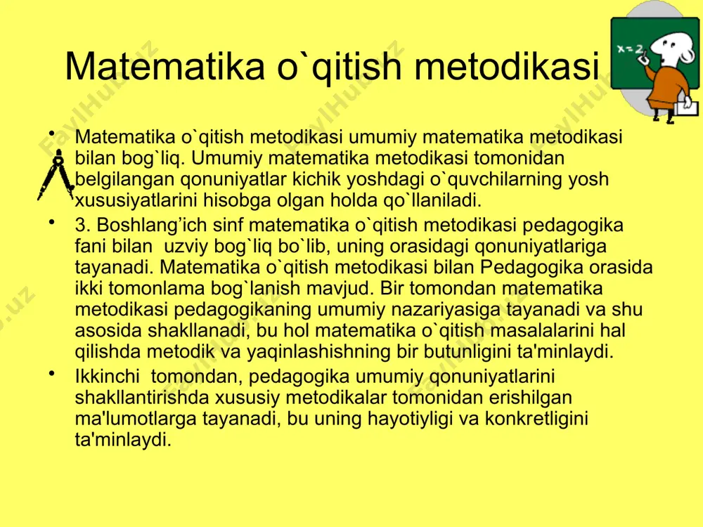 matematika o'qitish metodikasi - Page 5