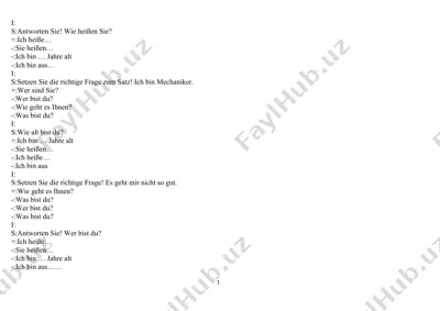 deutsch übungen — DOCX