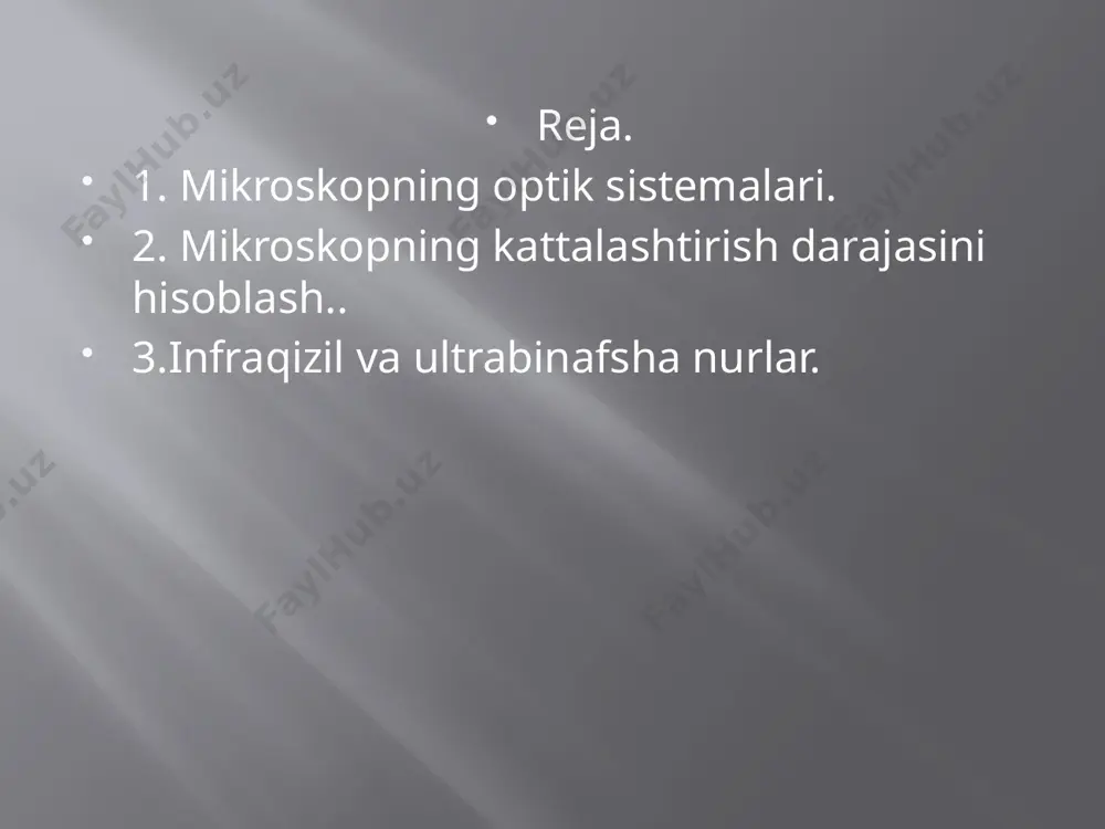mikroskopning optik sistemalari va kattalashtirish darajasi - Page 2