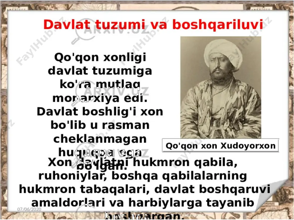 qo'qonxonligida harbiy unvon va mansablar - Page 5