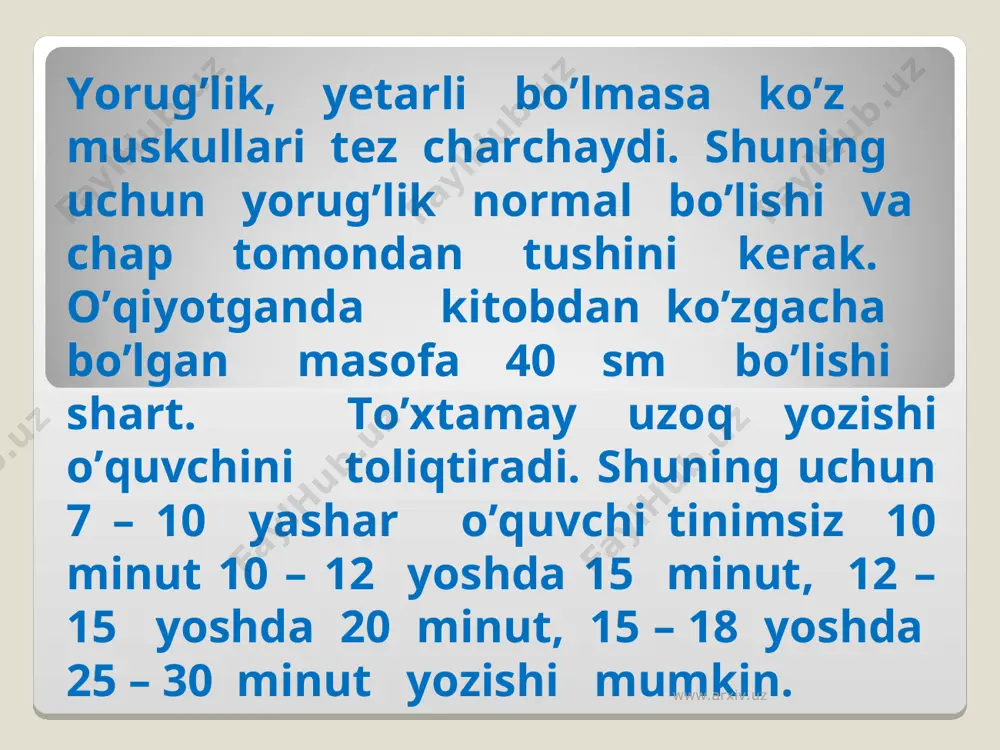 urbonov sh. “o`smirlar fiziologiyasi va gigiyenasi” t. o`qituvchi 1984 yil. www.arxiv.uz www.arxiv.uz