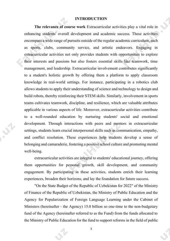earch the scientific research on the subject of extracurricular activities in english serves a crucial purpose within the coursework. it aims to delve into the various facets of extracurricular activities, exploring their significance, impact, and effectiveness in enhancing english language proficiency beyond formal classroom settings. through systematic inquiry and analysis, this research seeks to uncover insights into how extracurricular activities contribute to language learning, social interaction, and overall personal development. by examining different perspectives, methodologies, and outcomes, it aims to provide a comprehensive understanding that can inform educators, policymakers, and stakeholders about the value of integrating extracurricular activities into english language education. furthermore, such research endeavors to identify best practices, challenges, and areas for improvement, fostering continuous enhancement and innovation in the design and implementation of extracurricular programs. ultimately, the scientific exploration of this subject enriches the discourse surrounding language education, fostering a more holistic and effective approach to english …