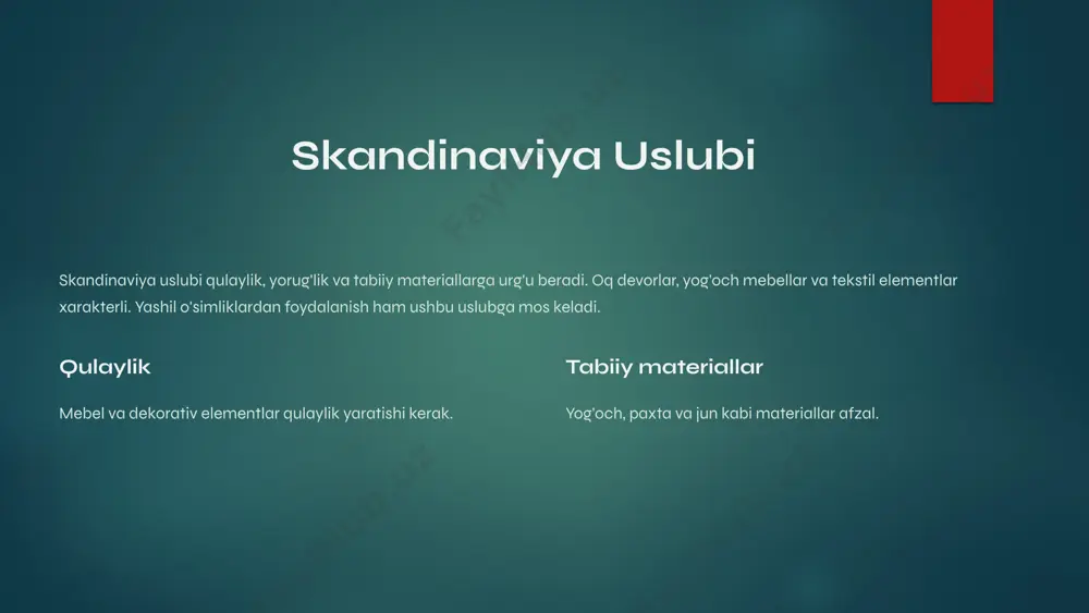 mehmonxonalar jozibadorligini oshirishda zamonaviy dizayn uslublari - Page 3