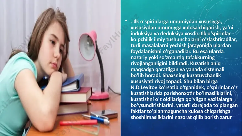 ilk o’spirinlik davrining psixologik xususiyatlari - Page 5