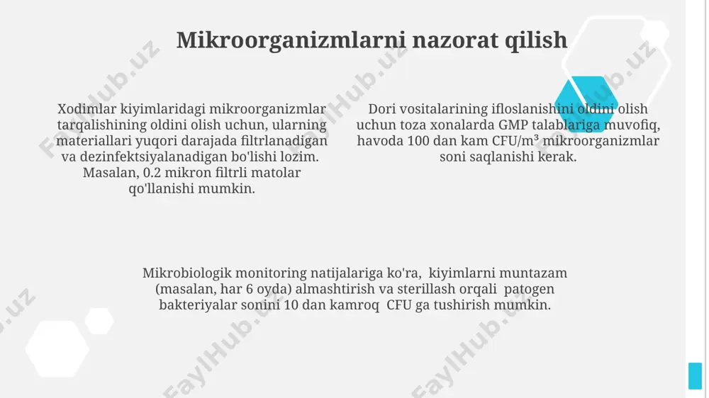 ish kiyimlari va ularning dori vositalar sifatiga ta'siri - Page 4